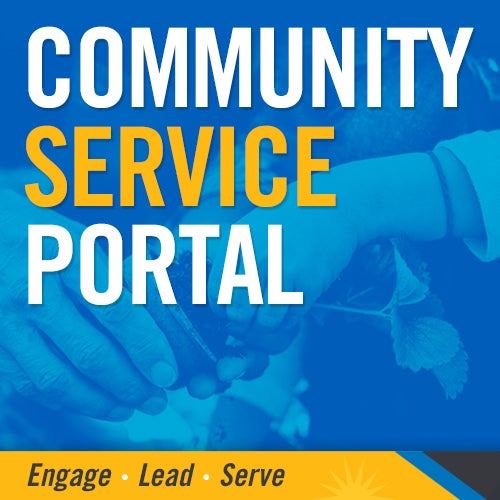 Community Service Portal. Engage, Lead, Serve