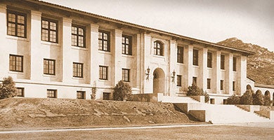 The building that's now home to the A. Gary Anderson Graduate School of Management was built in 1917 to house the citrus experiment station.