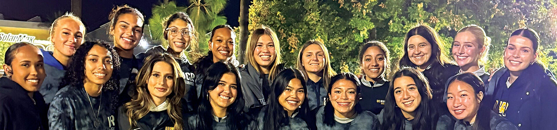 Women's Soccer Group at Highlander Give Back 2025 Event