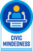 Civic Mindedness Icon with Label